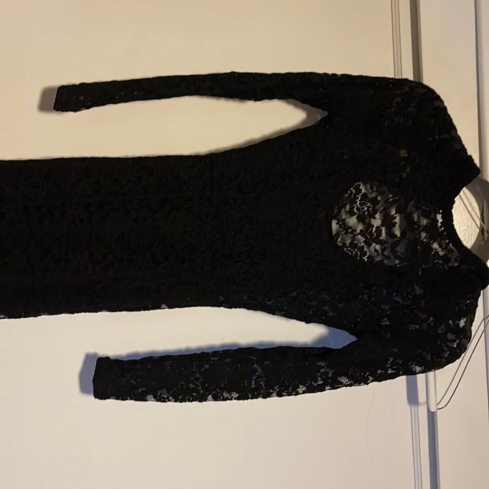 Black lace dress